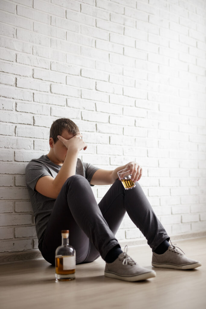 A male teen is extremely dependent on alcohol and clearly needs alcohol detox here at Clearfork Academy.