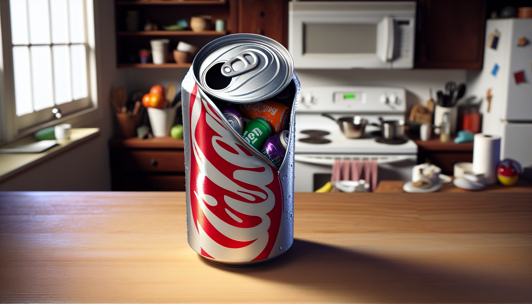 Stash can disguised as a soda can; call us if your child is suffering from substance abuse. 