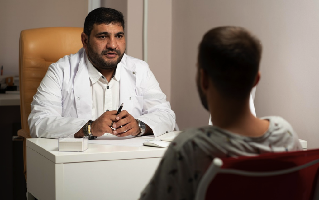 Teen in a counseling session with a therapist for cannabis use disorder treatment