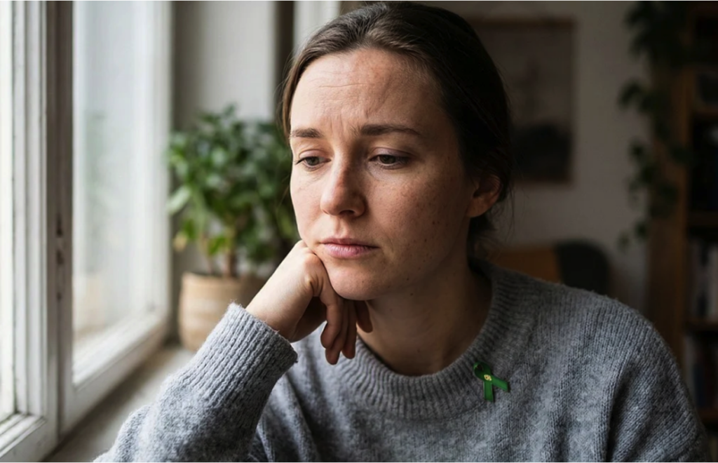 Teen sitting alone showing signs of depression and anxiety, a common driver of cannabis use.
