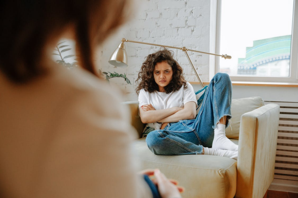 A young person undergoing behavioral therapy to help with fentanyl addiction