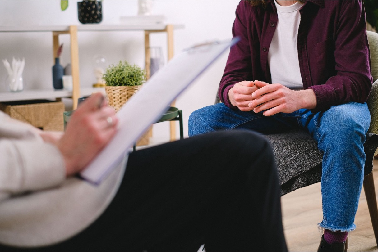 Treatment session with a psychologist